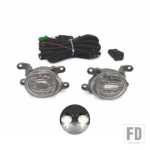 トヨタ ハイラックス レボ 2020 2021 2022用 2個 自動車用 LEDデイタイムランニングライト ターンイエローシグナル DRL デイライト フォグラン - Only white Fog cable