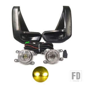 トヨタ ハイラックス レボ 2020 2021 2022用 2個 自動車用 LEDデイタイムランニングライト ターンイエローシグナル DRL デイライト フォグラン - Only yellow Fog set
