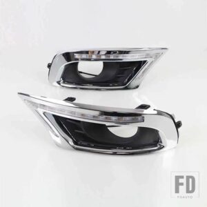 トヨタ 1ペアLED DRL デイタイムランニングライトフォグランプカバー昼光ターンイエローとナイトブルー カムリ 2009 2010 2011