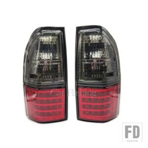 トヨタ プラド ランドクルーザー 90 1997-2002 自動車用 リア LED ライト ウィンカー ハザード ストップ フォグランプ テールライト - Red Smoke