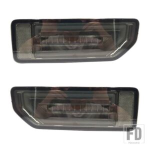 スズキ ジムニー 2019-23用 自動車用 LEDリフレクターテールランプ テールライト リアランプ パーキングブレーキライト ウィンカー - Smoke Left and Right