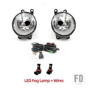 トヨタ フォーチュナー 2015-20 用フォグランプ LED DRL デイタイムランニングライト イエローウィンカー付き - LED fog wires