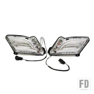 ボルボ V60 S60 2011 2012 2013 用 フロントサイドフェンダーコーナーライト デイタイムランニングランプ ウィンカーランプ フォグランプ DRL - Left and Right