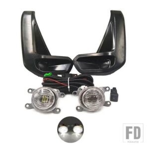 トヨタ ハイラックス ロッコ 2020 2021 2022用 1ペア 自動車用 LEDデイタイムランニングライト ターンイエローシグナル DRL デイライト フォグ - Only white Fog set