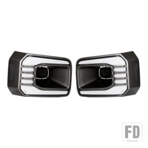 トヨタ ハイラックス ロッコ 2020 2021 2022用 1ペア 自動車用 LEDデイタイムランニングライト ターンイエローシグナル DRL デイライト フォグ - Only DRL A