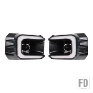 トヨタ ハイラックス ロッコ 2020 2021 2022用 1ペア 自動車用 LEDデイタイムランニングライト ターンイエローシグナル DRL デイライト フォグ - Only DRL B