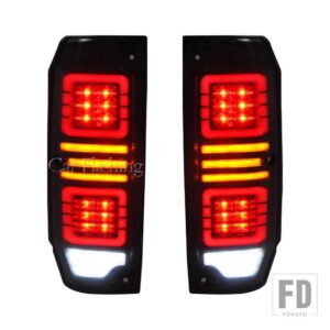 トヨタ 自動車用 LEDテールライト リアランプ ブレーキ リバース ダイナミックウィンカー テールライト ランドクルーザー LC70 LC71 LC76 LC77 - Model A