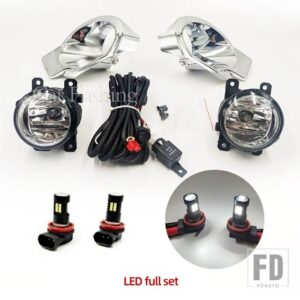 フォード レンジャー 2012 2013 2014 用 LED フォグランプ ハロゲン フォグランプ 電球 自動車用 ライト アセンブリ H11 12V 配線キット付き - LED full set