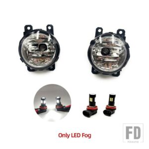 フォード レンジャー 2012 2013 2014 用 LED フォグランプ ハロゲン フォグランプ 電球 自動車用 ライト アセンブリ H11 12V 配線キット付き - Only LED Fog