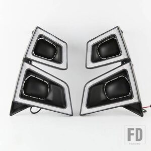 いすゞ D-MAX ピックアップ 2020 2021 2022 用 ウィンカー 防水 自動車用 ランプ DRL LED デイタイムランニングライト フォグランプ 1セット - Model A