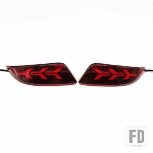 トヨタ 自動車用 LEDテールリアバンパーリフレクターライト カムリ 2015 2016 フォグランプ ウィンカー ストップ ブレーキランプ - Red Model A