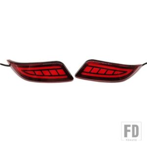 トヨタ 自動車用 LEDテールリアバンパーリフレクターライト カムリ 2015 2016 フォグランプ ウィンカー ストップ ブレーキランプ - Red Model B