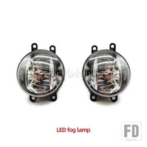 トヨタ 自動車用 LEDフロントバンパーフォグランプフォグランプ VOXY R80 2018-21クロームトリムハーネス配線カバーグリル - Only LED Fog