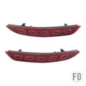 マツダ 3 3 アクセラ 2019-21 自動車用 LED リアバンパー ブレーキライト ダイナミックウィンカーライト 2個 - Red A