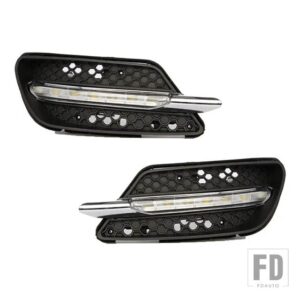 メルセデスベンツ DRL W204 C260 C300 スポーツ 2007-11 デイタイムランニングライト フォグヘッドランプカバー - Left and Right