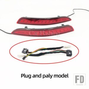 マツダ 3 3 アクセラ 2019-21 自動車用 リアフォグランプ LED リアバンパー ブレーキライト ダイナミックウィンカーライトリフレクター 2個 - Plug and play