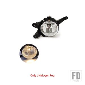 シボレー クルーズ 2009-14 用 LED フォグランプ ヘッドライト ハロゲン フォグランプ カバー グリル フレーム ワイヤーハーネス - Only L halogen fog