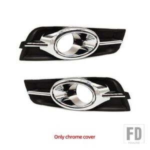 シボレー クルーズ 2009-14 用 LED フォグランプ ヘッドライト ハロゲン フォグランプ カバー グリル フレーム ワイヤーハーネス - Only chrome cover
