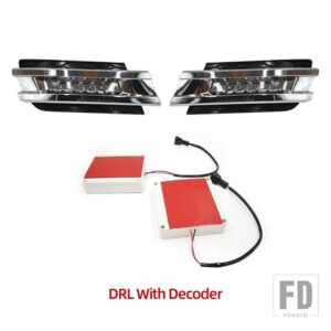 メルセデスベンツ X164 GL320 GL350 GL450 2006 - 2009 防水 ABS 12V DRL フォグランプ装飾用 LED デイタイムランニングライト - DRL with Decoder