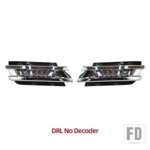 メルセデスベンツ X164 GL320 GL350 GL450 2006 - 2009 防水 ABS 12V DRL フォグランプ装飾用 LED デイタイムランニングライト - DRL No Decoder