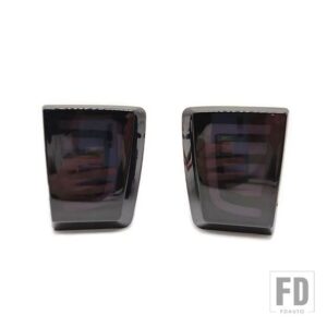 三菱 自動車用 LEDリアバンパーリフレクターテールブレーキウィンカーライト パジェロショーグンV97 V98 V87 V93 V95モンテロ2007-2020用 - Smoke cover