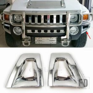 クロームガードトリムカバーハウスフレームハマーH3 2005-2010用ハマーH3T 2009-2010用サイドテールミラーフロントリアカバー - Chrome5