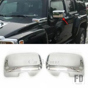 クロームガードトリムカバーハウスフレームハマーH3 2005-2010用ハマーH3T 2009-2010用サイドテールミラーフロントリアカバー - Chrome8