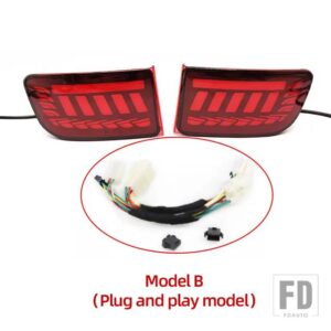 トヨタ ランドクルーザー プラド LC120 FJ120 120 4RUNNER 2003-2009用 LEDリアライト リフレクター ブレーキバンパーランプ - Plug and play modelB