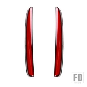 ホンダ シビック タイプR 2016-20 LED リアバンパー フォグランプ ブレーキライト ダイナミック ウィンカー リフレクター 1セット - Red A 3 Functions
