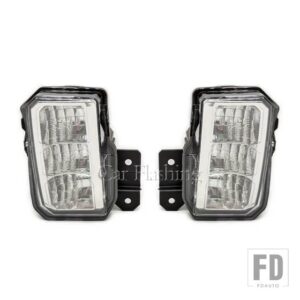 スバル フォレスター SK 2019-21用 カー点滅LEDフォグランプ 自動運転ランプ フロントバンパーフォグランプ - Clear Left and Right