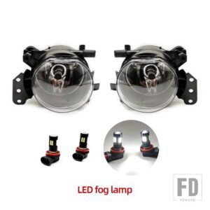 BMW E60 E90 E46 E63 E61 323I 325I 525I用フォグランプ ヘッドライト LEDフォグランプ ハロゲンフォグランプ アクセサリー アセンブリ - LED L and R