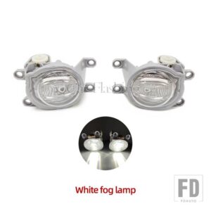 トヨタ RAV4 RAV 4 2023 2024用フロントLEDフォグランプヘッドライトフォグランプフォグランプカバーグリルベゼルスイッチフレーム - Only white fog lamp