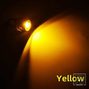 BMW E60 E61 E63 E64 E70 X5 E71 X6 E82 E87 E89 Z4 E90 E91 M3 CANバス LED エンジェルアイズ マーカーライト電球 1ペア - Yellow