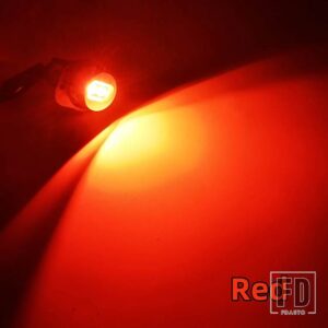BMW E60 E61 E63 E64 E70 X5 E71 X6 E82 E87 E89 Z4 E90 E91 M3 CANバス LED エンジェルアイズ マーカーライト電球 1ペア - Red