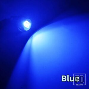BMW E60 E61 E63 E64 E70 X5 E71 X6 E82 E87 E89 Z4 E90 E91 M3 CANバス LED エンジェルアイズ マーカーライト電球 1ペア - Blue