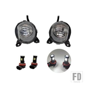 トヨタ 自動車用 LEDフォグランプ フォグランプ カローラ 2004 2005 2006 欧州仕様 ハーネス配線カバーグリルハロゲン - Only LED Fog
