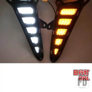 トヨタ C-HR CHR 2016-19 用 ターンイエローシグナル DRL 自動車用 LED デイタイムランニングライト デイライトリアブレーキランプ付き - DRL(White Yellow)