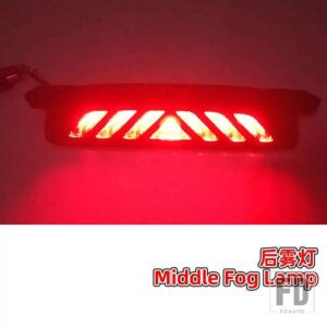トヨタ C-HR CHR 2016-19 用 ターンイエローシグナル DRL 自動車用 LED デイタイムランニングライト デイライトリアブレーキランプ付き - Middle Fog Light