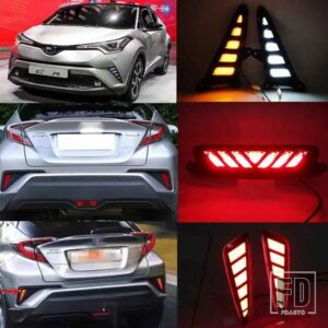 トヨタ C-HR CHR 2016-19 用 ターンイエローシグナル DRL 自動車用 LED デイタイムランニングライト デイライトリアブレーキランプ付き - More Discount For 3