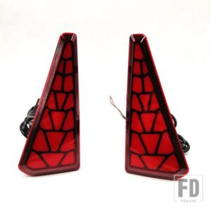 トヨタ カーフラッシュ 1セット オートライト LED リアフォグランプ ノア ヴォクシー 80系 ブレーキライト リアバンパー ウィンカーランプ - Red Cover