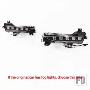 テスラ モデル3 モデルY 2017-22 自動車用 DRL デイタイムランニングライト LED デイライト フォグランプ ウィンカー 1セット - No need plug