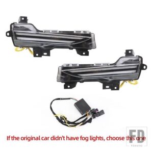 テスラ モデル3 モデルY 2017-22 自動車用 DRL デイタイムランニングライト LED デイライト フォグランプ ウィンカー 1セット - Headlight plug2