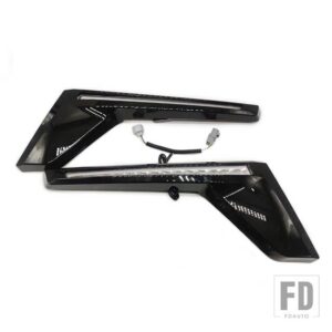ランドクルーザー LC200 FJ200 2016-20 フロントグリル LED ダイナミックウィンカーライト 自動車用 LED シグナルライト 1ペア - Smoke cover