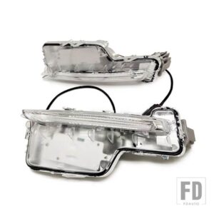 ボルボ 自動車用 フロントバンパー LED DRL フォグランプ アクセサリー デイタイムランニングライト S60 2014-18 フォグランプ - Left and Right