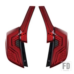 ホンダ 自動車用 LEDテールライト テールライト ジャズ フィット GK5 2014-20 リアブレーキライト リバースダイナミックシグナル - Red Model B