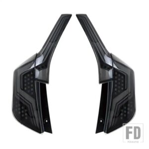 ホンダ 自動車用 LEDテールライト テールライト ジャズ フィット GK5 2014-20 リアブレーキライト リバースダイナミックシグナル - Smoke Model B