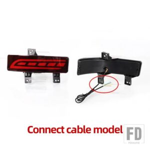 ホンダ CRV CR-V 2020 2021 2022 LEDリアバンパーライトリアフォグランプブレーキライトダイナミックウィンカー用リフレクター2個 - Connect cable A