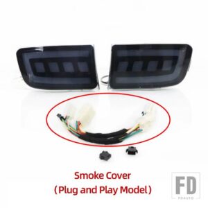 トヨタ ランドクルーザー プラド LC120 FJ120 120 4RUNNER 2003-09用 LEDリアライト リフレクターブレーキランプ - Plug and play SmokeA