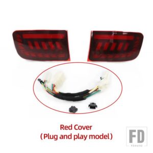 トヨタ ランドクルーザー プラド LC120 FJ120 120 4RUNNER 2003-09用 LEDリアライト リフレクターブレーキランプ - Plug and play Red B