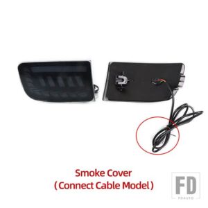 トヨタ ランドクルーザー プラド LC120 FJ120 120 4RUNNER 2003-09用 LEDリアライト リフレクターブレーキランプ - Connect cable SmokeB